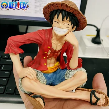 13cm аниме едно парче Luffy фигура Gk сламена шапка Smiley манга статуя настолен декор Pvc действие фигурка колекция модел играчка