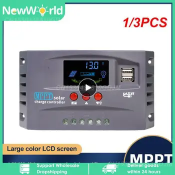 1/3PCS 20A 30A MPPT соларен контролер за зареждане Двоен USB контролер на панела за зареждане 12v 24v регулатор за литий Lifepo4 гел олово
