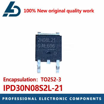 10PCS/LOT NWE 2N08L21 IPD30N08S2L-21 TO-252 75V 30A SMD транзистор