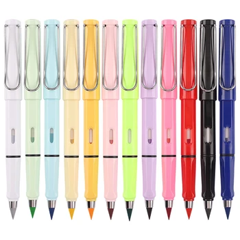10PCS Macaron цвят пластмасов молив за изкуство скица живопис неограничен писане моливи магия изтриваеми пълнители училищни пособия