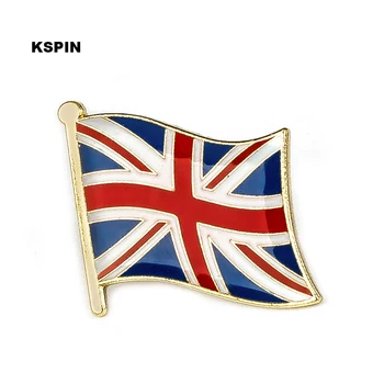 10pcs много Великобритания флаг щифт ревера значка значка брошка икона KS-0210
