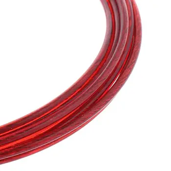 1PC Резервен кабел за скоростно скачащо въже, за 3M 10ft тел от неръждаема стомана с полимерно покритие за високоскоростен скок Rop