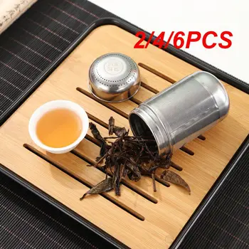 2/4/6PCS неръждаема стомана чай инфузер чай листа дифузьор подправка топка цедка чайник фина мрежа кафе филтър кухня