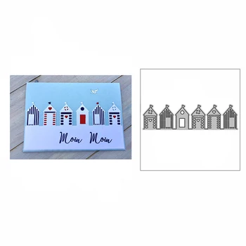 2023 Нова малка любовна къща за рязане на метал за DIY скрапбукинг релефна хартия Поздравителни картички Изработване на фото декорация