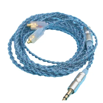 3.5mm жак слушалки DIY кабел MMCX кабел 4 Strand OFC HiFi слушалки аудио кабел