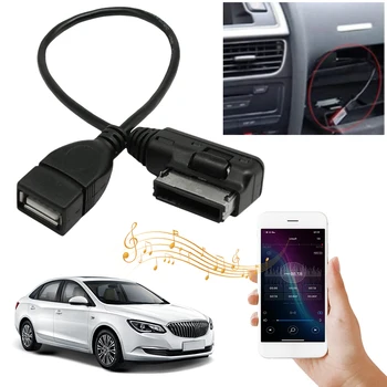 AMI MMI USB AUX кабел Аудио AUX адаптер Data Wire Music MDI MMI AMI Към USB женски интерфейс за VW за Audi A6L Q5 Q7 A8 S5