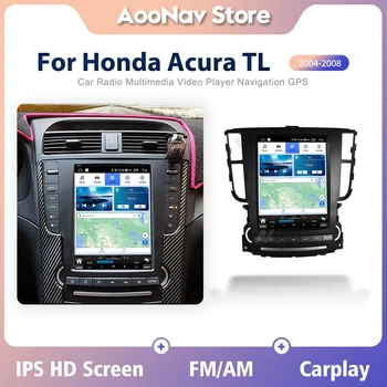 Android 12 Автомобилно радио за Acura Honda TL 2004 2005 2006 2007 2008 Тесла стил Auto GPS навигация мултимедиен плейър единица