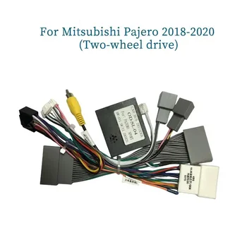 Car 16pin аудио окабеляване с Canbus кутия за Mitsubishi Pajero (2WD) Aftermarket стерео инсталация тел адаптер