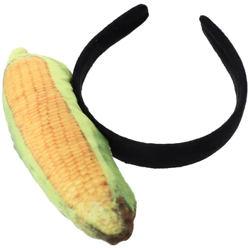 Corn лента за глава очарователни зеленчукови слушалки царевица форма прическа лента за коса декор