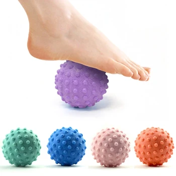 Durable TPE Spiky Massage Ball Trigger Point Sport Fitness Hand Foot Pain Relief Plantar Fasciitis Reliever Hedgehog 4.5cm Топки