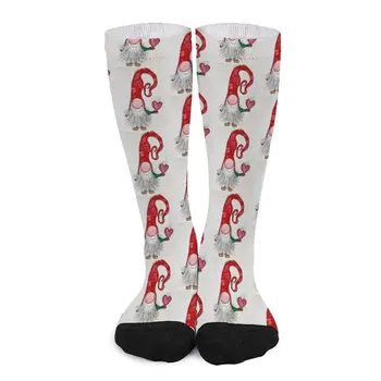 Gnome със сърце Чорапи Свети Валентин подарък за гадже Чорапи за бягане мъжки спортни чорапи мъже смешни подаръци