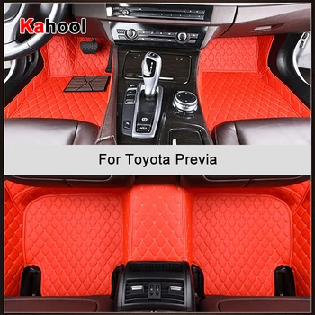 KAHOOL Персонализирани стелки за кола за Toyota Previa Auto аксесоари крак килим