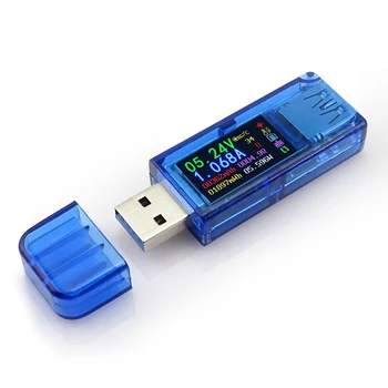 RIDEN AT34 USB 3.0 цветен LCD волтметър амперметър напрежение ток метър мултицет батерия такса мощност банка USB тестер