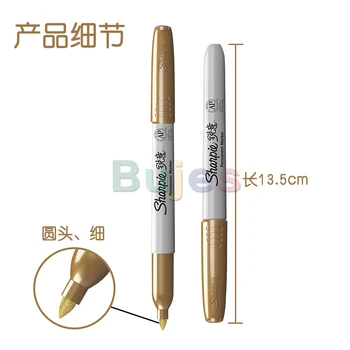Sharpie Gold,Oil Silver Bronze Marker Signature Pen,Art Markers for Sketching,Mark the Key Students Tagging Graffiti Marker