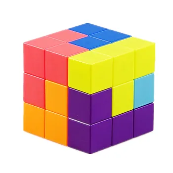 YJ магнитни блокове скорост пъзел куб DIY 3x3x3 Yongjun мозъчен тест Образователни учебни играчки за детски блок