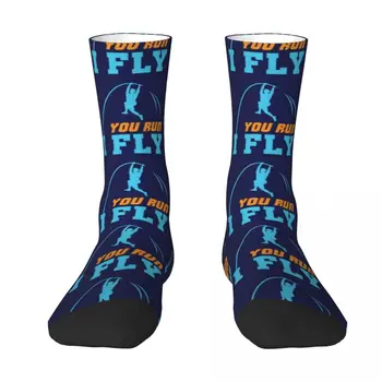 You Run I Fly Pole Vault Polevault Чорапи мъжки чорапи памук високо качество от съществено значение Футбол Луксозни дамски чорапи Мъжки