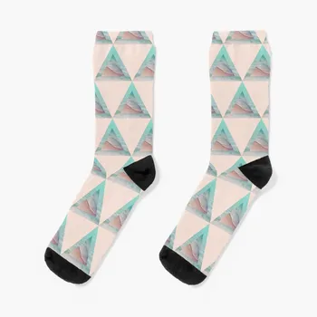 Бермудски триъгълник - геометрични океански вълни Чорапи по поръчка аниме Чорапи за мъже Дамски