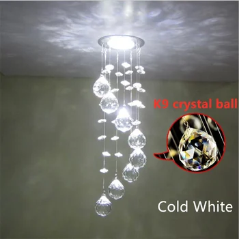 Горещи продажба 3W мини модерни кристални таванни светлини Блясък LED Downlight Начало висулка лампа