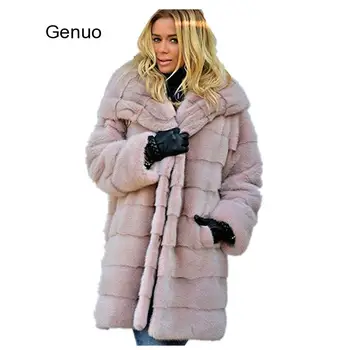 Дамски луксозни палта и якета зимни женски случайни плътен цвят плюшени качулка дълъг раздел плюс кадифе хлабав яке жени