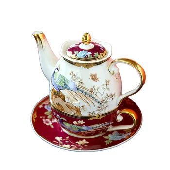 Домакински лек луксозен цветен чай следобеден чай керамичен чай комплект