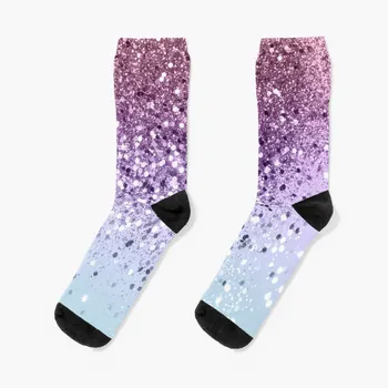 Еднорог момичета блясък #6 (2019 версия - изкуствена блясък) #shiny #pastel #decor #art Чорапи зимна фитнес зала Мъжки чорапи Дамски