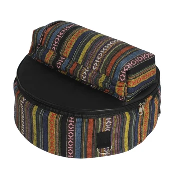 етнически стил примка барабан чанта Оксфорд кърпа раница барабан случай с външни джобове съхранение инструмент аксесоари