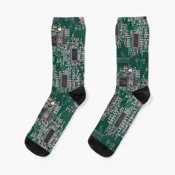 Зелена технология прекрасна електронна платка Чорапи Чорапи Мъж Хелоуин Момичешки чорапи Мъжки