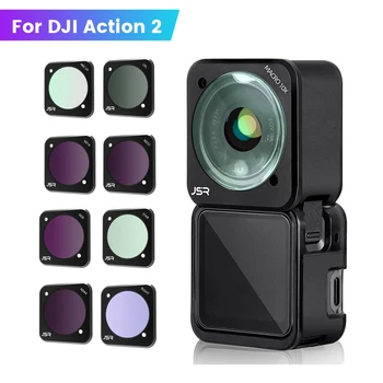 Комплект филтри за камера за магнитна рамка UV CPL ND NDPL 8 16 32 64 Филтър за обектив за DJI Action 2 Магнитна рамка