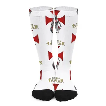 Кръстоносни рицари тамплиери с християнски чорапи на Червения кръст Дамски чорапи мъжки чорапи памук