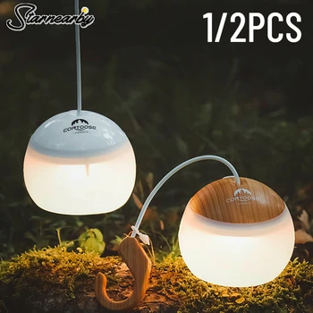 Мини ретро къмпинг фенер USB акумулаторна нощна светлина Захранвана от батерии висяща лампа за палатка Настолна светлина за външна аварийна лампа