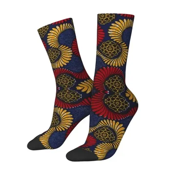 Мода Анкара африкански модел чорапи мъже жени топло 3D печат традиционна Африка етническо изкуство спортни чорапи