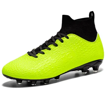 Мъжки обувки за футболно игрище Високи футболни обувки Професионални клинове Детски FG / TF Ултралеки маратонки за обучение на открито