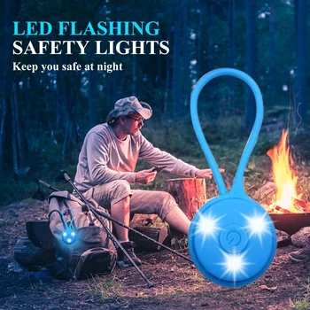 Открит спорт Мини LED велосипедна лампа раница цип светлина домашни любимци фенерчета Led цип лампа Pet мини LED фенерче светлина