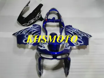 Персонализиран комплект за обтекател за инжектиране за KAWASAKI Ninja ZX9R 9899 ZX 9R 1998 1999 ABS Blue White Каросерия + подаръци KS21