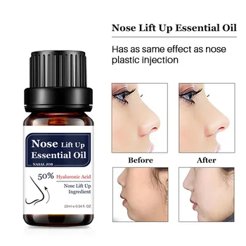 Повдигане на носа Етерично масло Жени Мъже Дълбоко подобрение Оптимизиране на колапса Носов мост Красиви продукти за грижа за кожата на лицето с висок нос