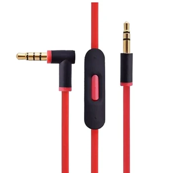 Подмяна на аудио кабел за бийтове от слушалки Dr Dre с вграден микрофон за студио / изпълнителен / миксер / соло / безжичен / Pro