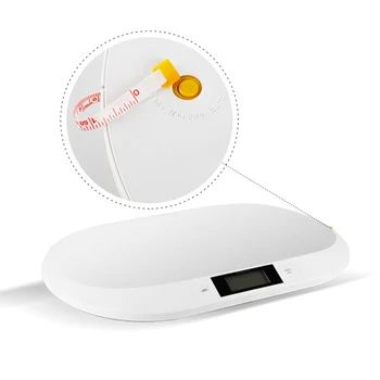 Професионална LCD цифрова скала за тегло на бебето 20kg / 10g Електронна скала за баланс на теглото на новороденото Точни инструменти за измерване