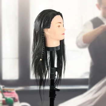 Професионално обучение по фризьорство Ръководител на практиката на манекена 65cm черна коса