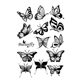 Различни за пеперуда силиконови печати Ясни карти Форми за DIY Craft Maki Drop Shipping