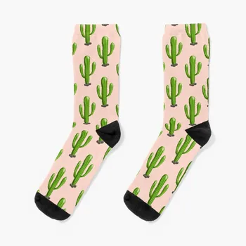 Ръчно рисуван сагуаро кактус вектор безшевен модел Чорапи коледни чорапи фитнес чорапи чорапи дизайнер марка Момичешки чорапи Мъжки