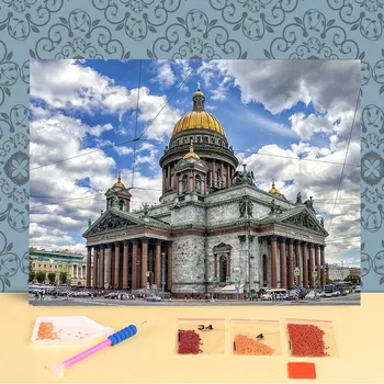 Санкт Петербург DIY 3D пълна живопис мозайка бродерия комплект Коледен подарък Начало декор Начало Картина изкуство