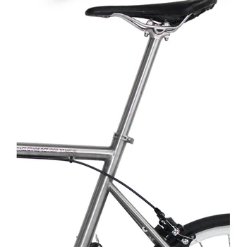  титаниева сплав SEATPOST Седалка за велосипеди за MTB / Пътна седалка за велосипеди 27.2 / 30.9 / 31.6mm * 350mm титаниева седалка тръба Алуминиева глава