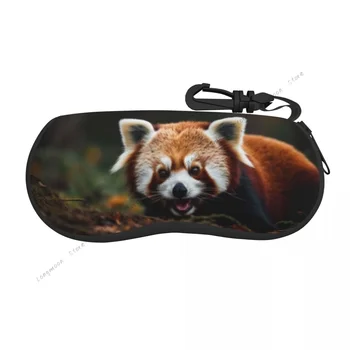 Унисекс очила чанта защитен калъф сладък червен панда преносими слънчеви очила кутия
