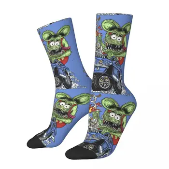 Хип-хоп зелена мишка и очи Луди мъжки компресионни чорапи Унисекс приказки за плъха Финк Джон Гудман Стрийт стил Crew чорап