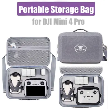  чанта за съхранение за DJI Mini 4 Pro случай преносим дистанционно контролер рамо съхранение случай чанта носене кутия за DJI RC 2 / RC-N2