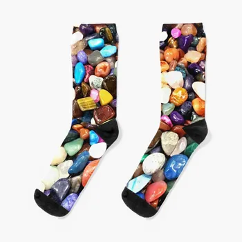 Ярко оцветени полирани камъни Чорапи Компресионни чорапи чорапи Мъжки чорапи за фитнес Мъжки чорапи Луксозна марка Дамски