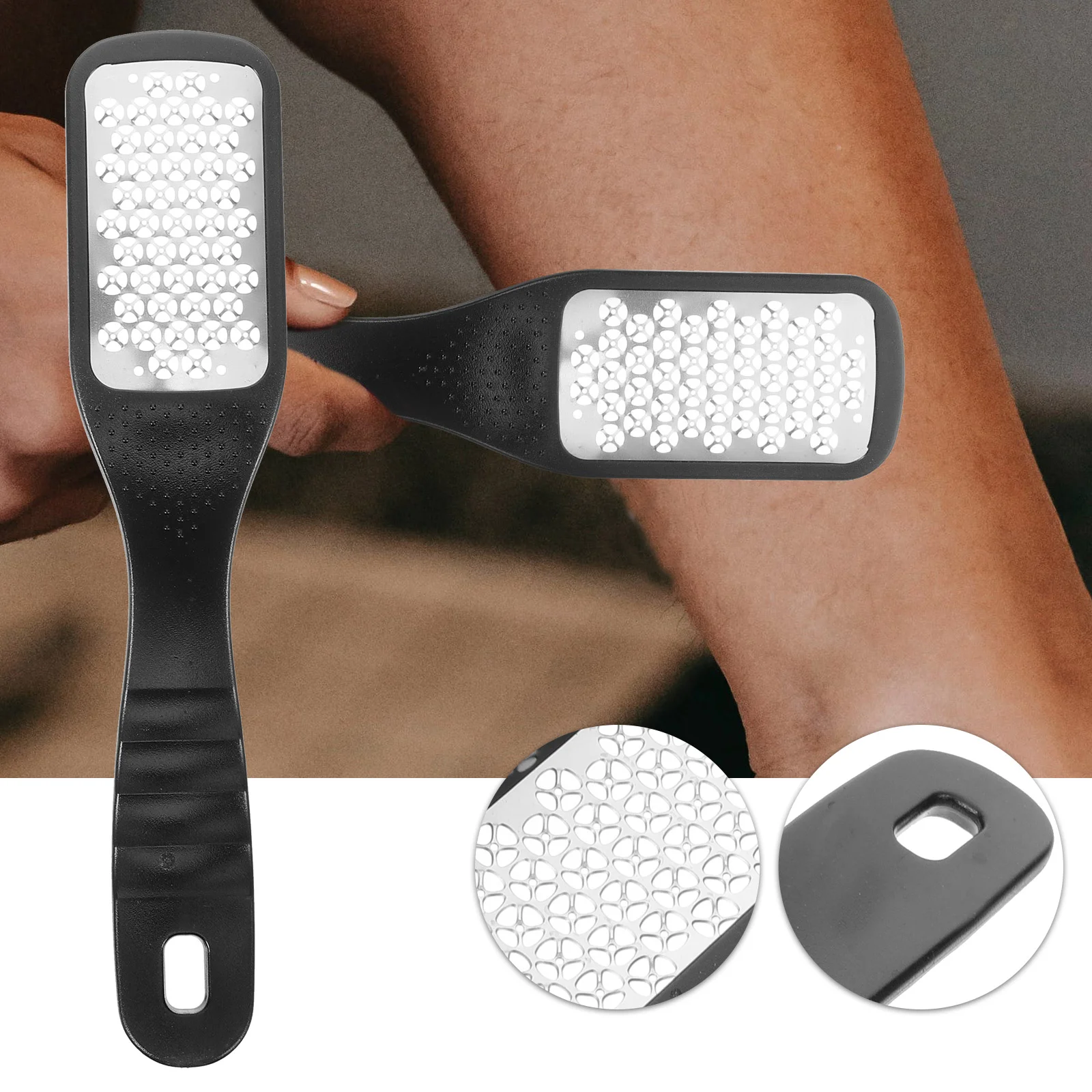 Foot Grinder Feet File for Calluses Remover Pedicure Exfoliating Stainless Steel 304 Scrubber Tool