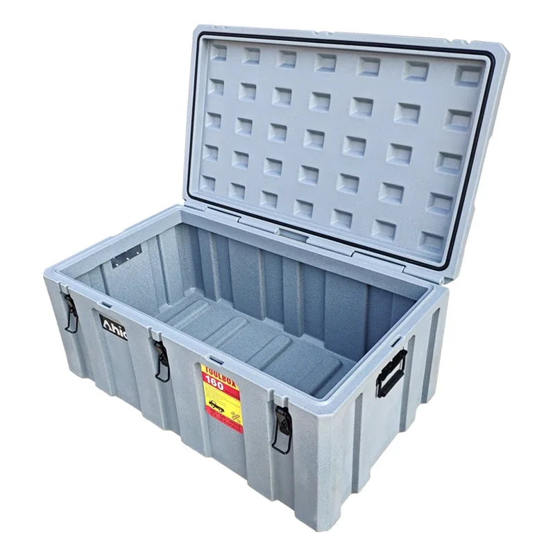 160 L Автомобилна кутия за инструменти за съхранение Мобилен инструмент Roto формована кутия с инструменти