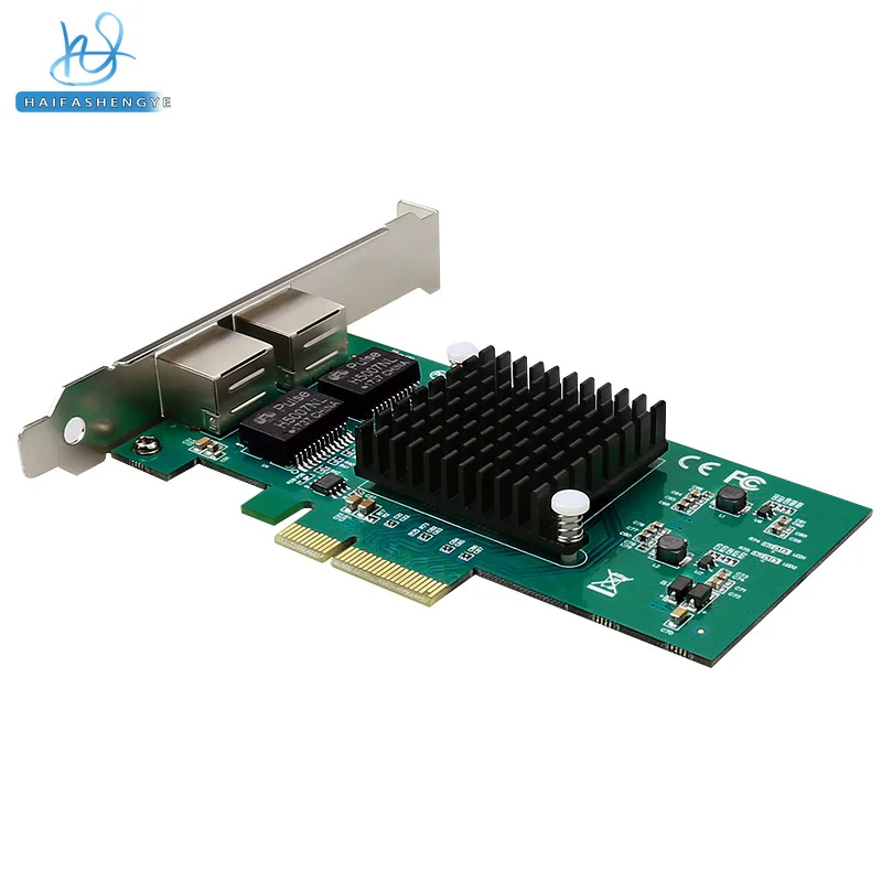 DIEWU 82576 Двупортова гигабитова мрежова карта Настолна 2-портова PCI-eX4 мрежова карта сървър мрежова карта